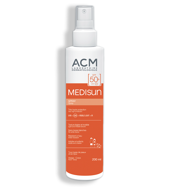 sensitelial-spray-solaire-spf30-adultes-enfants_4798eeb9-37bf-4d49-85db-fe8c1a93ac8b ACM MEDISUN SPRAY SPF50+ 200ML – Image 1