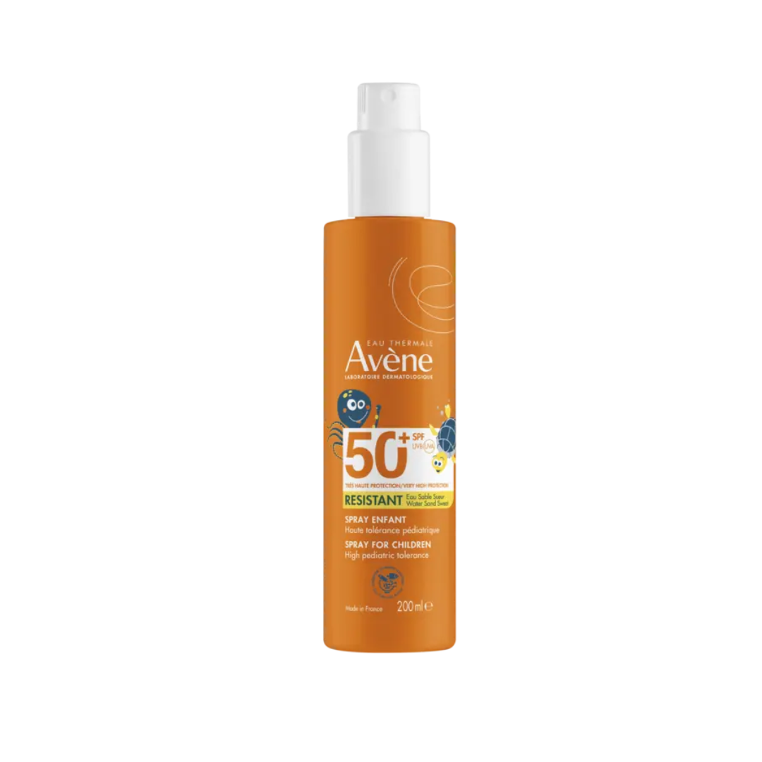 Av-Ecran-Solaire-Resistant-Spray-Enfant-spf50-200ml Eau Thermale Avène Spray enfant SPF 50+ 200 ml – Image 1